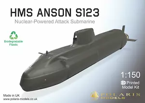 HMS Anson S123 - Submarine self assembly scale model kit 1:150 646 mm / 25.4'' - Picture 1 of 8