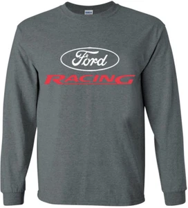 Ford Racing T-shirt Long Sleeve Tee Graphic Decal Mustang Trucks Gifts for Men - Picture 1 of 1
