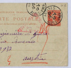 FRANCE WW1 Stationery ANTIBES Sower Postcard ITALIAN POW MAIL 1917 Austria YE54