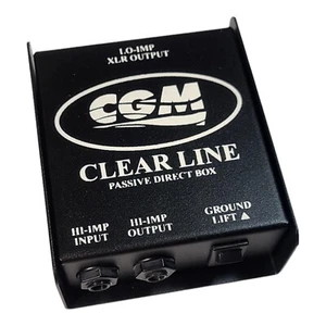 CGM Clear Line Passive Direct Box, 1/4" to XLR, NEW - Picture 1 of 5