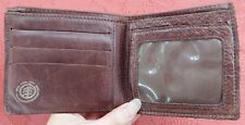 ELEMENT Brown Genuine Leather Wallet, Billfold, Many Pockets for Cards and ID