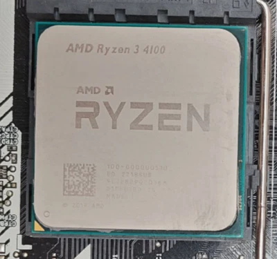 AMD Ryzen 3 4100 AM4 CPU Processors R3 4100 3.8 GHz Quad Core 65W Desktop - Image 1 of 4