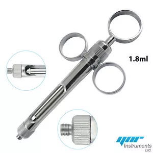 YNR England CE Dental Intraligamental Cartridge Syringe 1.8ml Aspirating CE - Picture 1 of 4