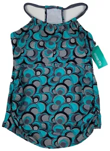Costume da bagno Tankini Ocean Lily maternità Halter geometrico donna medio nuovo - Foto 1 di 11