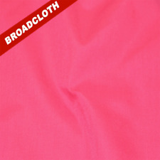 Fuchsia Polyester Cotton Broadcloth Fabric - 60" Wide - Sold by the Yard