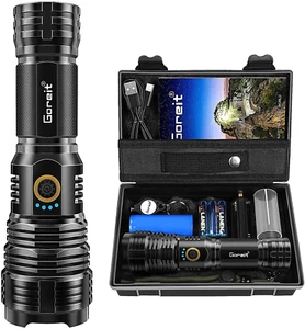 Flashlights LED High Lumens Rechargeable, 20000 Lumens XHP70.2 Super Bright Flas - Picture 1 of 12