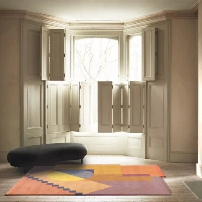 Modern Hand-Tufted 100% Wool Handmade Area Rug For Bedroom rug - Image 1 of 2