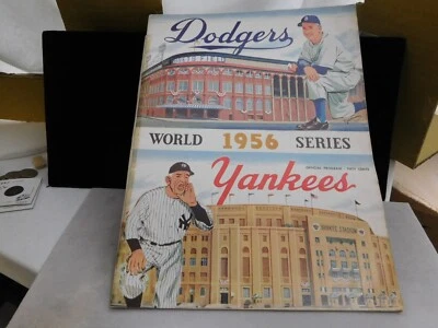 1956 World Series Official Program, Don Larsen Autograph, boxes unmarked - Image 1 of 4