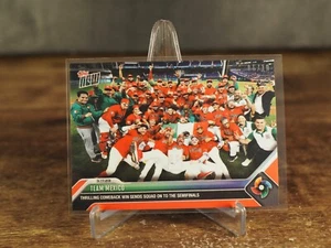 2023 TOPPS NOW WBC-56 TEAM MEXICO Advances to Semifinals Red Parallel 6/10 - Picture 1 of 3