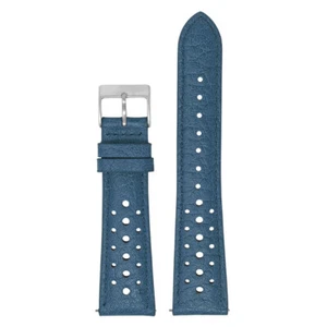 DASSARI Vintage 70's Perforated Leather Rally Watch Band Quick Release Strap - Picture 1 of 26