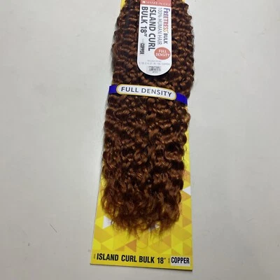FREETRESS 100% CABELLO HUMANO_ISLA RIZO A GRANEL 18"_#COBRE Foto 1 de 4