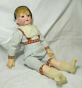 Muñeca antigua de porcelana Bisque de 14" Armand Marsella A. 975 M. 410 Alemania - Imagen 1 de 12