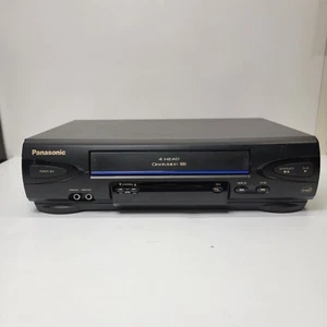 Panasonic Omnivision VCR PV-V4022 VHS Blue Line 4 Head Player *Works* - Picture 1 of 9