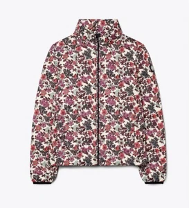 Tory Burch Printed Packable Down Jacket Floral Design in S - Picture 1 of 6