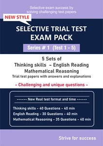 Selective Trial Test Papers -- Exam Pack (Series # 1) -- 5 Papers each - Picture 1 of 10