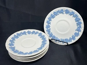 Vintage Wedgwood Queen's Ware Lavendel Creme 5 3/4" Ersatz Untertasse Muschelrand - Bild 1 von 18