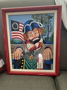 painting on porcelain: "Independence Day?" Red Skelton - Picture 1 of 2