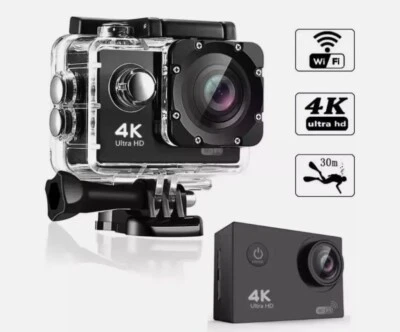 TELECAMERA Go PRO 4K SPORT WIFI ACTION ULTRA HD 16MP VIDEOCAMERA SUBACQUEA 170° - Immagine 1 di 4