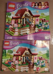 Lego Instruction Manual 3189 1 & 2  Friends Heartlake Stable Pony Horse Track. - Picture 1 of 4