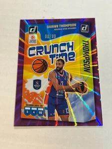 2024-25 DONRUSS EUROLEAGUE DARIUS THOMPSON 68/99 CRUNCH TIME PURPLE LASER SP - Picture 1 of 2
