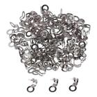 100Pcs/Bag 304 Stainless Steel Ball Chain Connectors Loop Connection