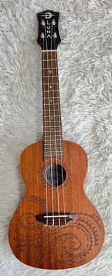 Luna Model UKE TC MAH Tattoo Mahogany Concert Size Acoustic Ukulele with Gig Bag - Image 1 of 4