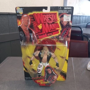 1998 JAKKS PACIFIC WWF MOC BCA WRESTLEMANIA XIV SHAWN MICHAELS - Picture 1 of 16