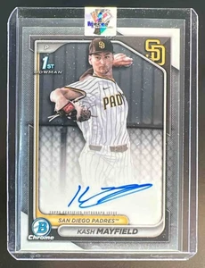 2024 Bowman Draft Kash Mayfield Chrome Auto #CPA-KM 1. Prospekt Padres - Bild 1 von 2
