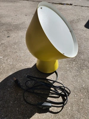 Ola Wihlborg Ikea Yellow Metal 9.25"x12" Large Round Lamp Hanging Standing WORKS - Image 1 of 4