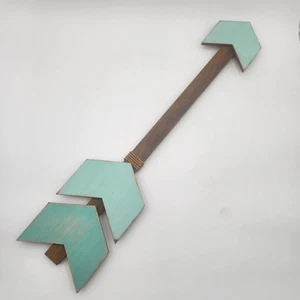 Hobby Lobby rustikaler Pfeil türkis hängende Wanddeko 29" Shabbychic Boho Bauernhaus - Bild 1 von 6