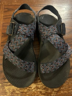 Sandalias deportivas clásicas CHACO HOMBRE azul negro suela manchada talla US 11 M Foto 1 de 4