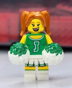 NEU LEGO® grüne Cheerleader Minifigur exklusiv col306 - Bild 1 von 2
