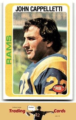 1978 Topps #453 John Cappelletti Los Angeles Rams Football Card EX - Image 1 of 2
