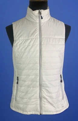 EMS Puffer Vest Women's Medium Off White Primaloft Pertex Microlight Full Zip - Image 1 of 4