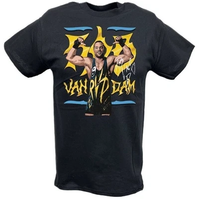 Camiseta negra Rob Van Dam RVD Pose Foto 1 de 4