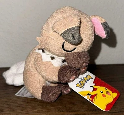 Pokemon Pelúcia Dormindo 5" Rockruff Rock Ruff Pelúcia Bicho de Pelúcia Jazwares Novo com etiquetas - Imagem 1 de 4