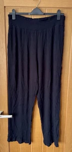 LUCY & YAK BLACK JODY TROUSERS LARGE - Picture 1 of 2