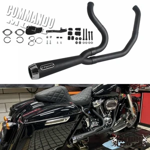 Exhaust System Kit For Harley 2017-2025 M8 Touring Electra Glide Road King Glide - Picture 1 of 6