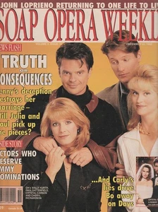 Soap Opera Weekly Dec 22, 1992 WALLY KURTH-CRYSTAL CARSON-PAUL SATTERFIELD-GH - Bild 1 von 5