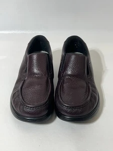 Zapatos para caminar cómodos sin cordones SAS para hombre talla 10,5 W cuero granulado marrón - Imagen 1 de 11