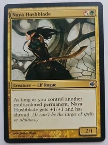 MTG Magic The Gathering Card Naya Hushblade Creature Elf Rogue Shards Of Alara  - Picture 1 of 2