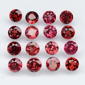 💎 5.21ct 16pcs Lot VS-VVS Round Natural Orangish Red Pyrope Garnet - Madagascar - Picture 1 of 4