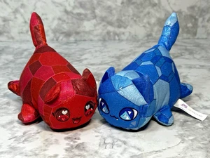 Lote de 2 felpas celestiales Aphmau MeeMeows 6" gema rubí gato y zafiro arena para gatos 4 - Imagen 1 de 21