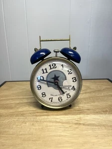 Vintage 70s 80s NFL Dallas Cowboys Lafayette Watch Co. Alarm Clock - Picture 1 of 6