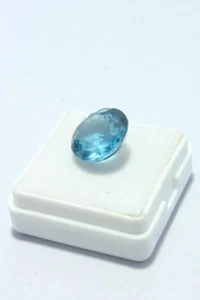 Certified 9.50Ct Light Blue Aquamarine | Round Cut | Natural & Untreated - Picture 1 of 8