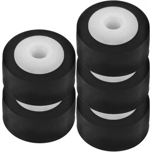  5 Pcs Pull-wheel Bearing Pulley Rubber Roller Craft Pinch for Tape Deck - Picture 1 of 12