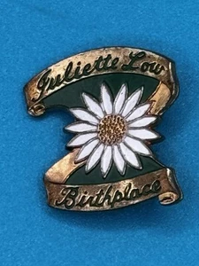 Vintage Juliette niedrige Geburtshaus Anstecknadel Pfadfinderinnen - Bild 1 von 5
