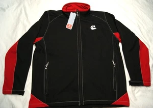 cummins engine full zip soft shell jacket men's 2XL black w/ red fleece lined - Picture 1 of 15