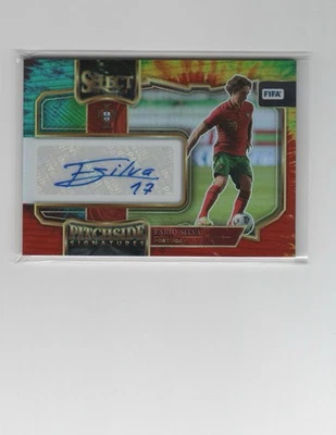 2022 Panini Select FIFA Pitchside Signatures Tie-Dye Prizm 5/25 Fabio Silva Auto - Image 1 of 2