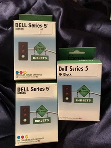 NEU Focus Dell Serie 5 M4646 Tintenstrahlpatronen Posten (3) schwarz & dreifarbig - Bild 1 von 15